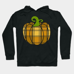 Yellow Plaid Pumpkin Hoodie